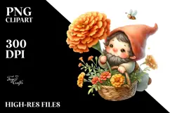 Baby GNOME with Poppy PNG Product Image 2