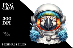 Energetic Baby Macaw with Rocker Look, PNG Product Image 2