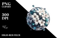 y Shiny Jasmine with Round Splash | Clipart Product Image 3