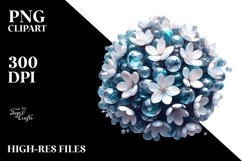 y Shiny Jasmine with Round Splash | Clipart Product Image 3