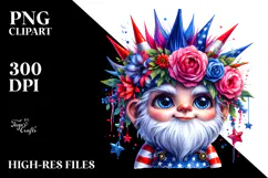 Cool Gnome with Punk Haircut, Transparent PNG Product Image 2
