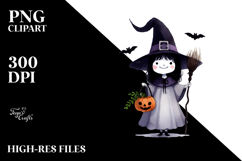Funny Witch Clipart PNG Product Image 2