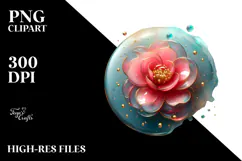 Glossy y Camellia, Transparent PNG Product Image 2