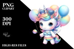 Baby Unicorn with Beachwear | Sublimation Clipart Product Image 3
