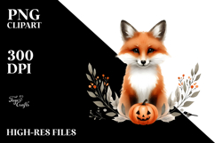 Watercolor Funny Fox PNG Product Image 2