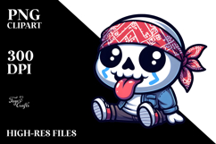 Silly Baby Skull with Bandana Product Image 2