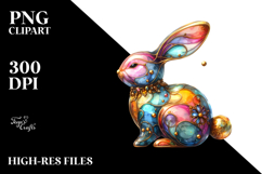 Colorful Bunny Made of PNG Product Image 2