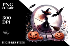 Simple Witch Halloween PNG Product Image 2
