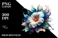 Abstract Morning Glory Material Watercolor Splash | Clipart Product Image 3