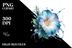 Abstract Morning Glory Material Watercolor Splash | Clipart Product Image 1