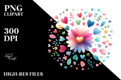 Cute Boho Hearts PNG Product Image 2