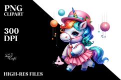 Baby Unicorn Swing Dancer, Transparent PNG Product Image 2