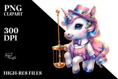 Baby Unicorn Swing Dancer, Transparent PNG Product Image 2