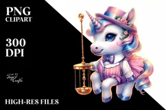 Baby Unicorn Swing Dancer, Transparent PNG Product Image 1