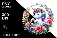 Playing Unicorn, Transparent PNG Product Image 2