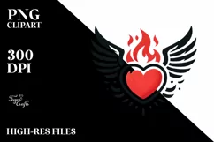 Simple Paintbrush Style Heart, PNG Product Image 2