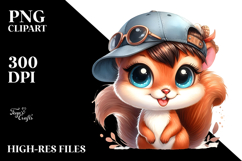 Baby Squirrel with Cool Haircut, High-Res PNG Product Image 2