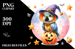 Cute Macaw Standing on Star PNG Product Image 2