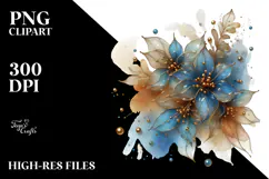 Shiny Lobelia, Watercolor PNG Product Image 2