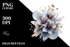 Shiny Lobelia, Watercolor PNG Product Image 2