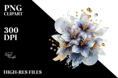 Shiny Lobelia, Watercolor PNG Product Image 2