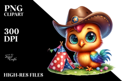 Vibrant Goofy Cute Baby Rooster PNG Product Image 2