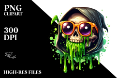 Adorable Funny Grim Reaper PNG Product Image 2