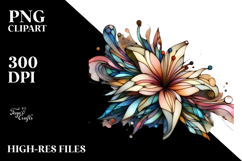 Small Stained Lily Frame PNG Product Image 2