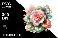 shiny begonia with metallic insertions Product Image 1