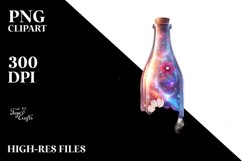 Shiny Bottle with Cosmos Clipart Product Image 3