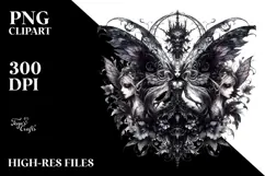 Detailed Watercolor Gothic Fairy Product Image 2