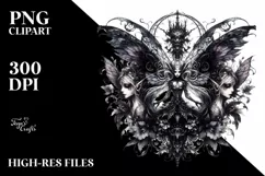 Detailed Watercolor Gothic Fairy Product Image 1