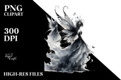 Gothic Fairy Watercolor PNG Product Image 1