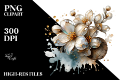 Abstract Glossy Jasmine PNG Product Image 2