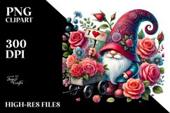 Detailed Valentines Gnome, PNG Product Image 2