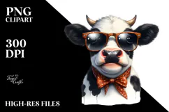 Cow with Party Hat, High-Res PNG Product Image 2