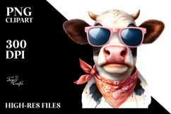 Cow with Party Hat, High-Res PNG Product Image 2