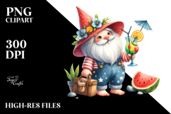 Whimsical Gnome with Cocktail PNG Product Image 2