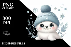Cute Baby Seal PNG Product Image 1