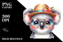 Cute Baby Koala with Cool Haircut PNG Product Image 2