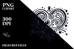 Simple Tattoo Style Heart PNG Product Image 2