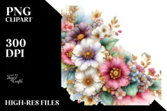Colorful Hawaiian Flowers PNG Product Image 2