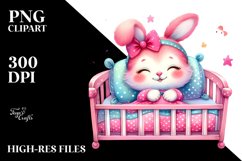 Pinkish Baby Rabbit PNG Product Image 2