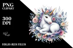 Detailed Baby Unicorn PNG Product Image 2