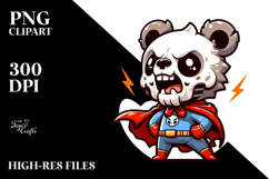 Dramatic Animal Skull with Hero Cape PNG Product Image 2