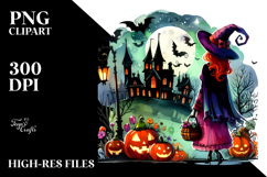 Witch for Halloween | Vibrant Art Clipart Product Image 2
