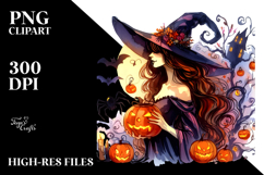Witch for Halloween | Vibrant Art Clipart Product Image 2