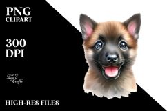 Happy Malinois Baby PNG Product Image 2