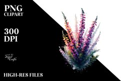 Glossy Heather Material Watercolor Splash | Clipart Product Image 3