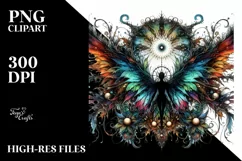 Vibrant Gothic Fairy PNG Product Image 1